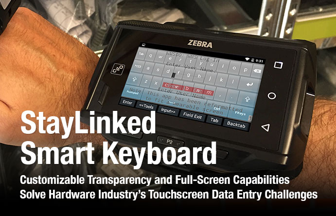 StayLinked Smart Keyboard: Touchscreen Data Entry Solved with Customizable Transparency!